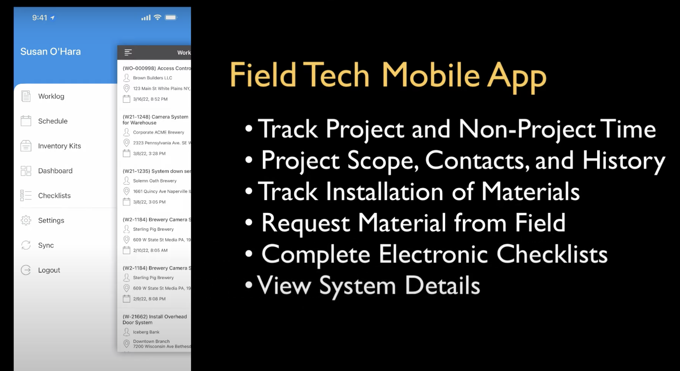 FieldHub Next Generation Technician Field Service Application