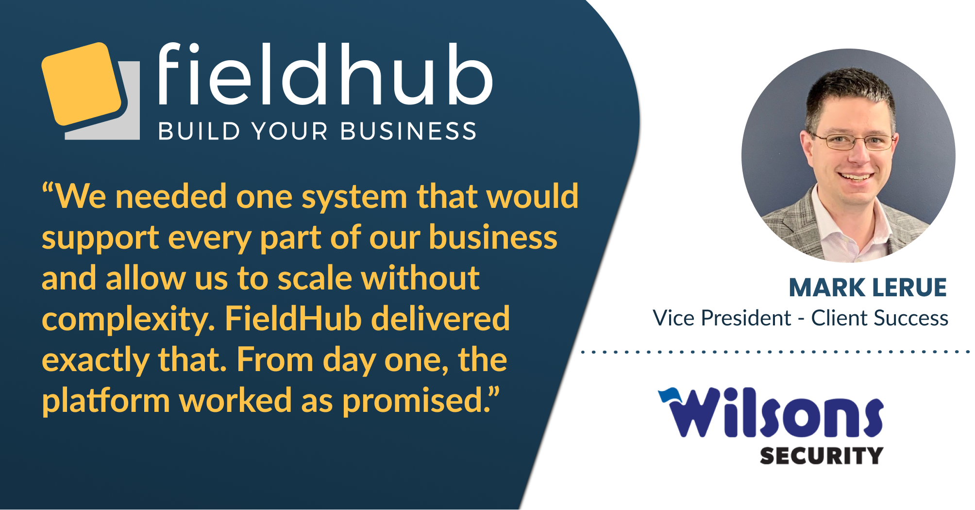 Wilsons Security Goes Live on FieldHub's All-in-One Platform