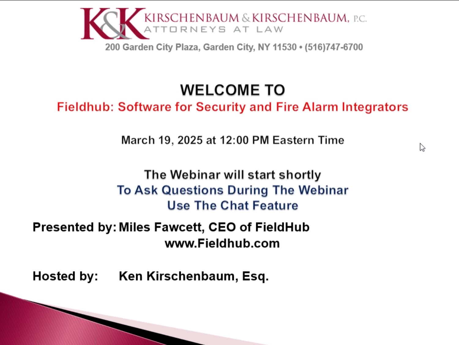 FieldHub CEO Miles Fawcett Joins Ken Kirschenbaum for All-In-One ERP Demo